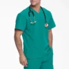 Camisa de trabajo de cuello en V para hombre Eds Essentials, con cuello que se puede meter por dentro