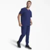 Camisa de trabajo de cuello en V para hombre Eds Essentials, con cuello que se puede meter por dentro