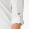 Camisa de trabajo de manga larga con lengüeta enrollable para mujer tallas grandes
