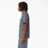 Camisa de trabajo de pantalón corto con botones de sarga