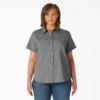 Camisa de trabajo de pantalón corto refrescante para mujer tallas grandes Camisa de trabajo de pantalón corto refrescante para mujer tallas grandes