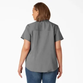 Camisa de trabajo de pantalón corto refrescante para mujer tallas grandes