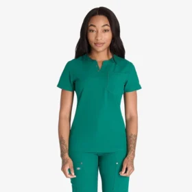 Camisa médica Henley Eds Nxt para mujer