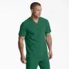 Camisa médica unisex Eds Essentials con cuello en V Camisa médica unisex Eds Essentials con cuello en V