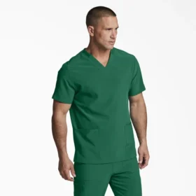 Camisa médica unisex Eds Essentials con cuello en V