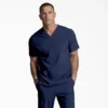 Camisa médica unisex Eds Essentials con cuello en V Camisa médica unisex Eds Essentials con cuello en V
