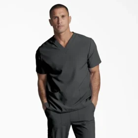 Camisa médica unisex Eds Essentials con cuello en V