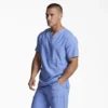 Camisa médica unisex Eds Essentials con cuello en V Camisa médica unisex Eds Essentials con cuello en V