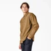 Camisa utilitaria de manga larga de lona de algodón