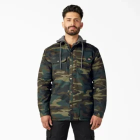 Camisas con capucha de lona repelente al agua