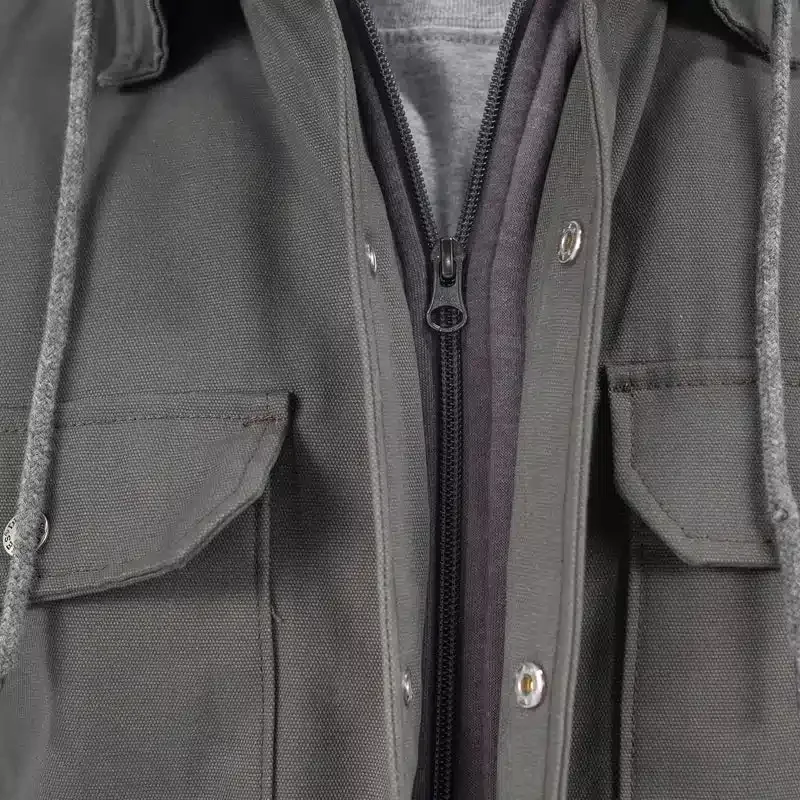 Camisas con capucha de lona repelente al agua Camisas con capucha de lona repelente al agua