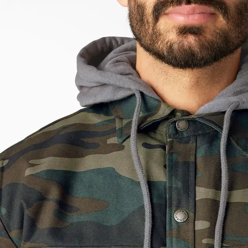 Camisas con capucha de lona repelente al agua Camisas con capucha de lona repelente al agua