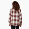 Camisas de franela a cuadros de manga larga para mujer