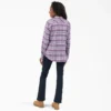 Camisas de franela a cuadros de manga larga para mujer