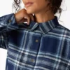 Camisas de franela a cuadros de manga larga para mujer
