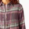 Camisas de franela a cuadros de manga larga para mujer