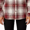 Camisas de franela a cuadros de manga larga para mujer