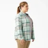Camisas de franela a cuadros de manga larga para mujer tallas grandes Camisas de franela a cuadros de manga larga para mujer tallas grandes