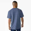 Camisas de manga corta con bolsillo de tejido de punto de peso pesado jaspeado Camisas de manga corta con bolsillo de tejido de punto de peso pesado jaspeado