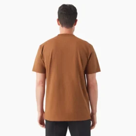 Camisas de manga corta con bolsillo de tejido de punto de peso pesado jaspeado Camisas de manga corta con bolsillo de tejido de punto de peso pesado jaspeado