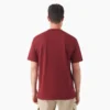 Camisas de manga corta con bolsillo de tejido de punto de peso pesado jaspeado Camisas de manga corta con bolsillo de tejido de punto de peso pesado jaspeado