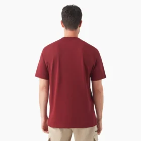 Camisas de manga corta con bolsillo de tejido de punto de peso pesado jaspeado Camisas de manga corta con bolsillo de tejido de punto de peso pesado jaspeado