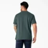Camisas de manga corta con bolsillo de tejido de punto de peso pesado jaspeado Camisas de manga corta con bolsillo de tejido de punto de peso pesado jaspeado