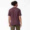 Camisas de manga corta con bolsillo de tejido de punto de peso pesado jaspeado