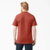 Camisas de manga corta con bolsillo de tejido de punto de peso pesado jaspeado