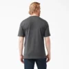 Camisas de manga corta con bolsillo de tejido de punto de peso pesado jaspeado