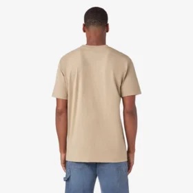 Camisas de manga corta con bolsillo de tejido de punto de peso pesado jaspeado Camisas de manga corta con bolsillo de tejido de punto de peso pesado jaspeado