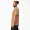Camisas de manga corta con bolsillo de tejido de punto de peso pesado jaspeado