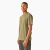 Camisas de manga corta con bolsillo de tejido de punto de peso pesado jaspeado Camisas de manga corta con bolsillo de tejido de punto de peso pesado jaspeado