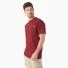 Camisas de manga corta con bolsillo de tejido de punto de peso pesado jaspeado Camisas de manga corta con bolsillo de tejido de punto de peso pesado jaspeado
