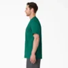 Camisas de manga corta con bolsillo de tejido de punto de peso pesado jaspeado Camisas de manga corta con bolsillo de tejido de punto de peso pesado jaspeado