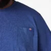 Camisas de manga corta con bolsillo de tejido de punto de peso pesado jaspeado Camisas de manga corta con bolsillo de tejido de punto de peso pesado jaspeado