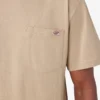 Camisas de manga corta con bolsillo de tejido de punto de peso pesado jaspeado