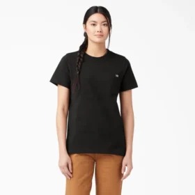 Camisas de manga corta con bolsillo para mujer