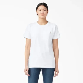 Camisas de manga corta con bolsillo para mujer
