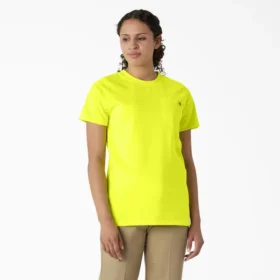 Camisas de manga corta con bolsillo para mujer