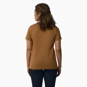 Camisas de manga corta con bolsillo para mujer