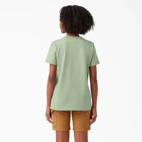 Camisas de manga corta con bolsillo para mujer