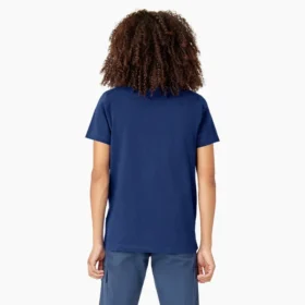 Camisas de manga corta con bolsillo para mujer