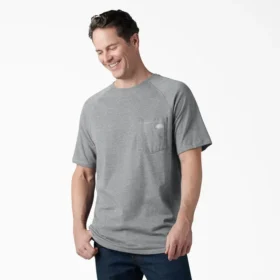 Camisas de manga corta con bolsillo refrescante