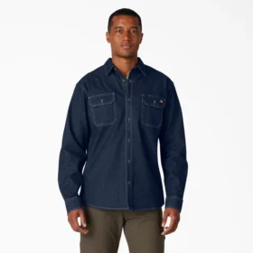 Camisas de manga larga de denim Flex