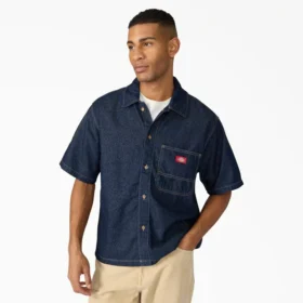 Camisas de pantalones cortos de manga corta con botones