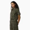 Camisas de trabajo cortas de camuflaje Drewsey para mujer Camisas de trabajo cortas de camuflaje Drewsey para mujer