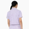 Camisas de trabajo cortas de rayas Hickory para mujer Camisas de trabajo cortas de rayas Hickory para mujer