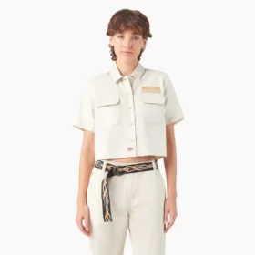 Camisas de trabajo cortas Eagle para mujer de Dickies X Harley-Davidson