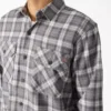 Camisas de trabajo de franela de manga larga Camisas de trabajo de franela de manga larga